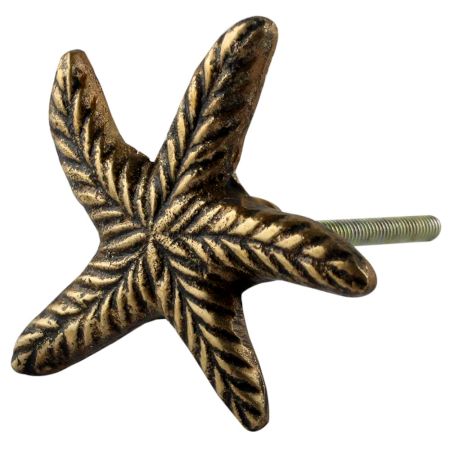 Golden Starfish Metal Knobs 